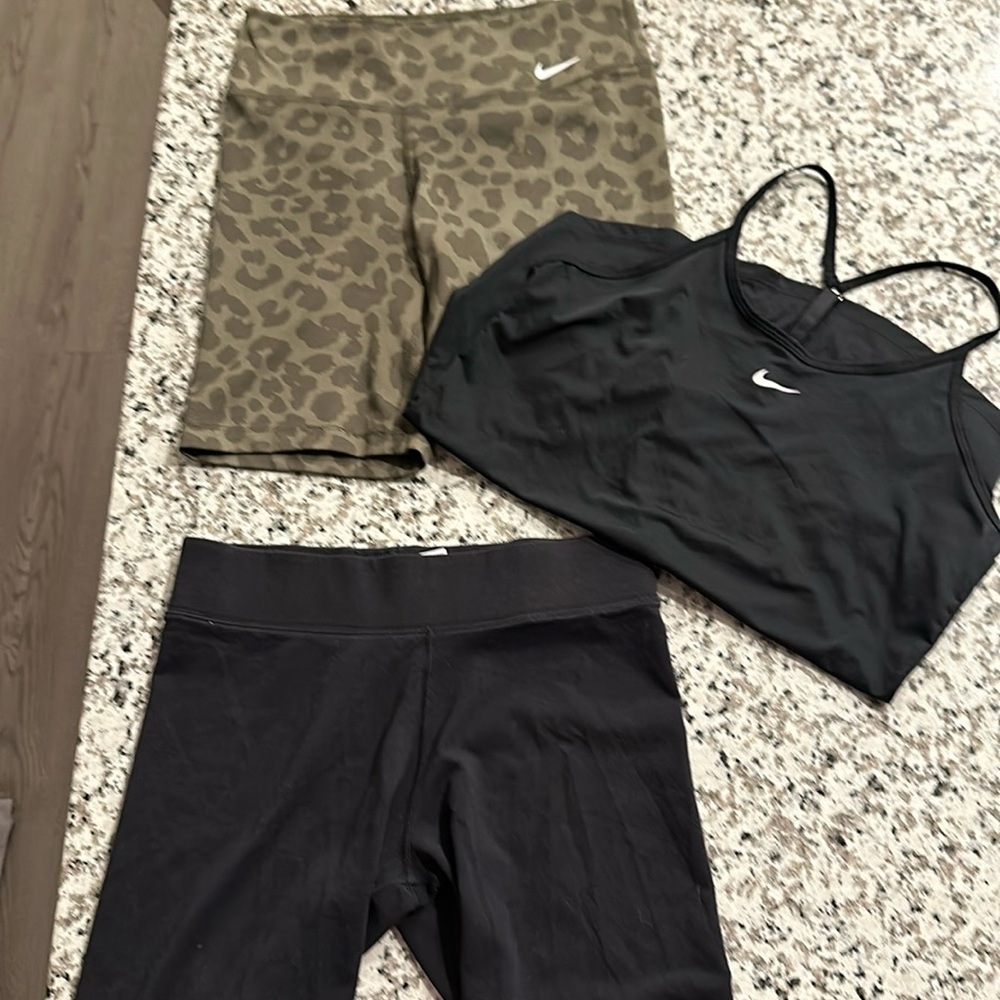 Nike shorts and top